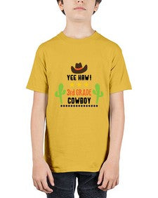 yee haa cowboy rd grade 1258# - western - Youth Tee Unisex