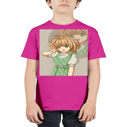 A beautiful and cute girl with dress 103# - anime - Youth Tee Unisex