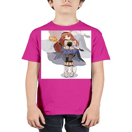 A beautiful girl with magic wand game 23# - anime - Youth Tee Unisex