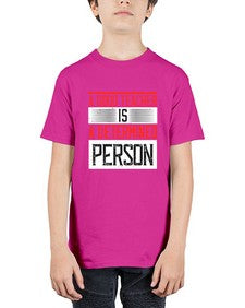 A good teacher is a determined person Style 556# - teacher - Youth Tee Unisex