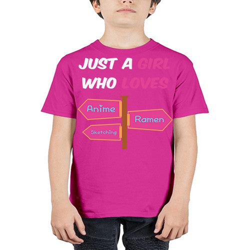 AGirl Who Love Anime Ramen Anime 189# - anime - Youth Tee Unisex