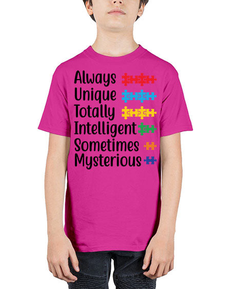 Always Unique Style 42# - autism - Youth Tee Unisex