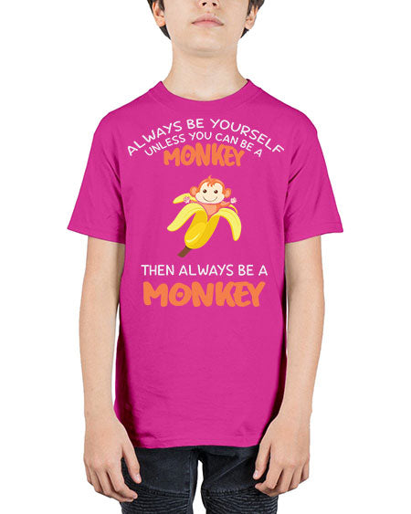 Alwaysbe a Monkey Banana 1# - monkey - Youth Tee Unisex