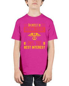 An invest in knowledge pays the best interest Style 45# - nurse - Youth Tee Unisex