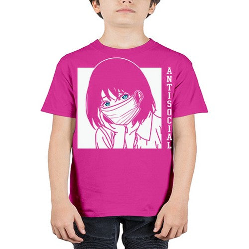 Anti Social Japanese Text Anime Anime 221# - anime - Youth Tee Unisex