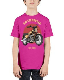 Authentic 8# - motorcycle - Youth Tee Unisex