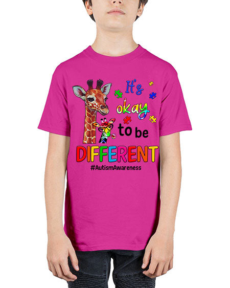 Autism Giraffe - autism - Youth Tee Unisex
