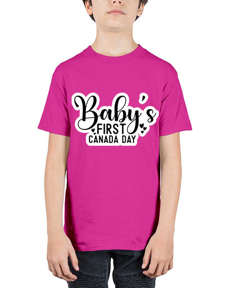 Baby s First Canada Day 275# - baby - Youth Tee Unisex