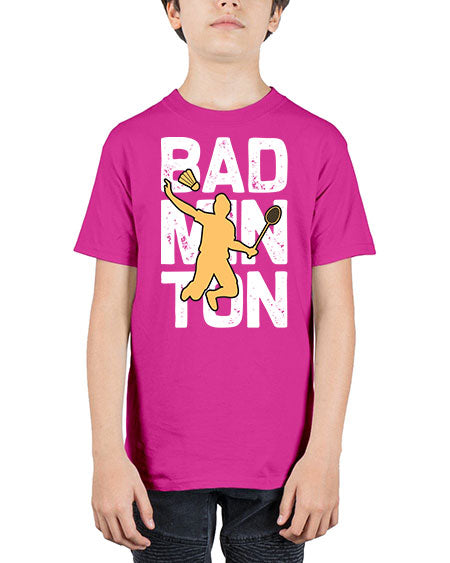 Bad 1452# - badminton - Youth Tee Unisex