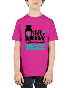 Be Safe Drink With An Nurse Style Style 602# - nurse - Youth Tee Unisex