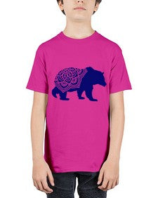 BearMandala 253# - mandala - Youth Tee Unisex