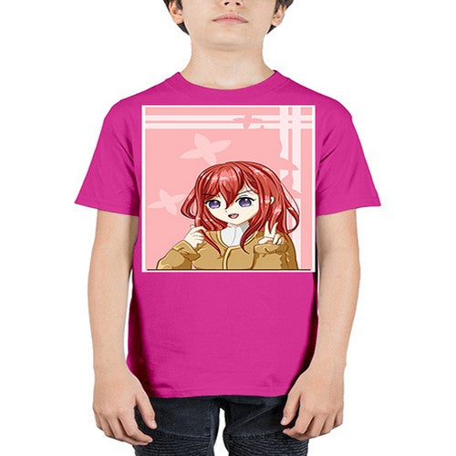 Beautiful and pretty little girl red long hair with 106# - anime - Youth Tee Unisex