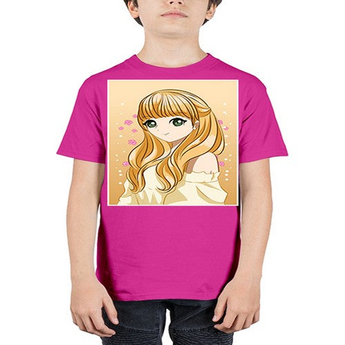 Beautiful princess blonde hair 147# - anime - Youth Tee Unisex