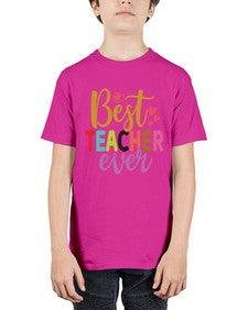 Best Teacher Ever 618# - teacher - Youth Tee Unisex