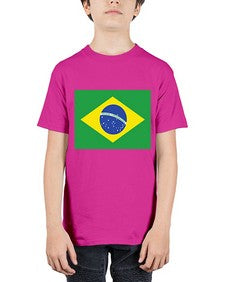 Brazil 488# - world flags - Youth Tee Unisex