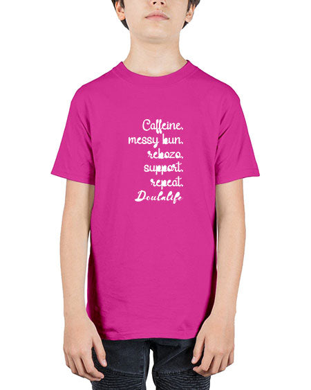 Caffeinemessybunrebozospportrepeatdoulalife645# - doubla - Youth Tee Unisex