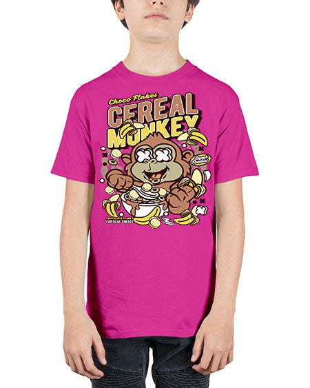 Cereal Monkey - monkey - Youth Tee Unisex