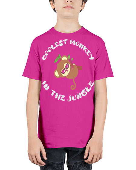 Collest Monkey in the Jungle 3# - monkey - Youth Tee Unisex