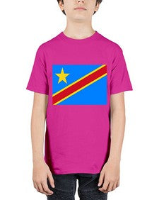 Congo Democratic Republic of the 613# - world flags - Youth Tee Unisex