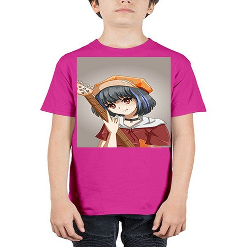 Cool and beautiful rockstar woman with guitar 8# - anime - Youth Tee Unisex