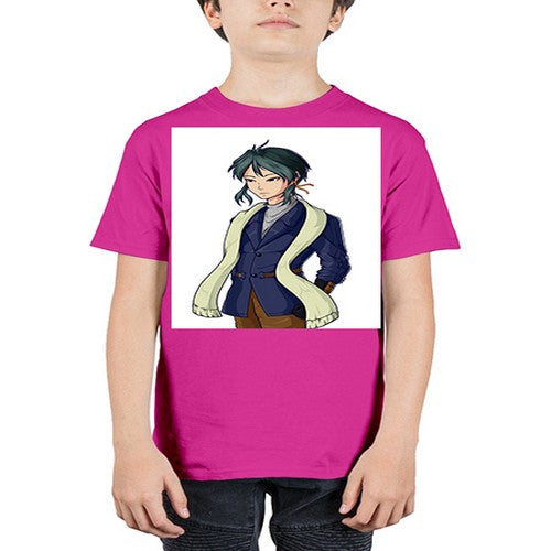 Cool man wearing shawl 59# - anime - Youth Tee Unisex