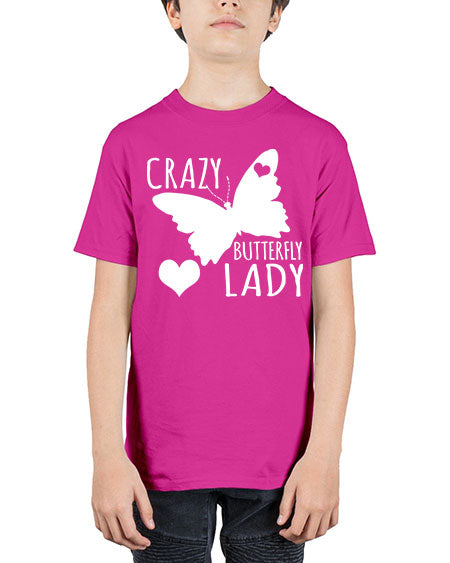 Crayz butterfly lady - butterfly - Youth Tee Unisex
