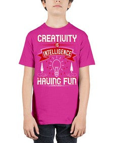 Creativity Is Intelligence Having Fun Style 49# - motivation - Youth Tee Unisex