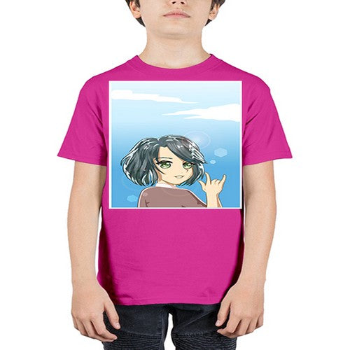 Cute and beautiful little girl with metal hand 151# - anime - Youth Tee Unisex