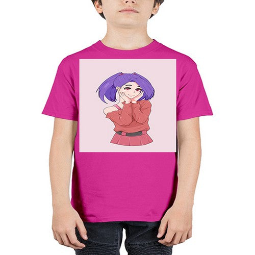 Cute girl with cute pose 138# - anime - Youth Tee Unisex