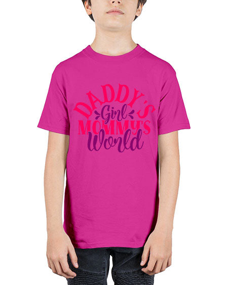 Daddys Girl Mommys World Style 68# - baby - Youth Tee Unisex
