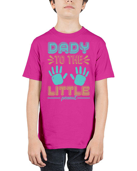 Dady to the little peanut Style 71# - baby shower - Youth Tee Unisex