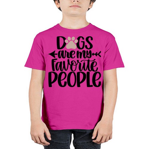 Dogs Are My Favorite People Style 22# - dogs - Youth Tee Unisex