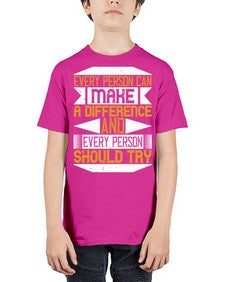 Every person can make a difference and every person should try Style 3# - volunteer - Youth Tee Unisex