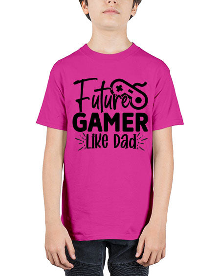Future Gamer Like Dad 312# - kids - Youth Tee Unisex