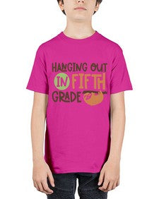 Hanging Out in Fifth 232# - fifth grade - Youth Tee Unisex