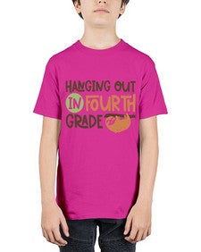 Hanging Out in Fourth 234# - fourth grade - Youth Tee Unisex
