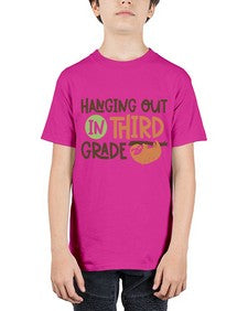 Hanging Out in Third 236# - third grade - Youth Tee Unisex