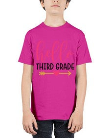Hello Third Grade 350# - third grade - Youth Tee Unisex
