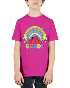 Hello third Grade Rainbow 348# - third grade - Youth Tee Unisex
