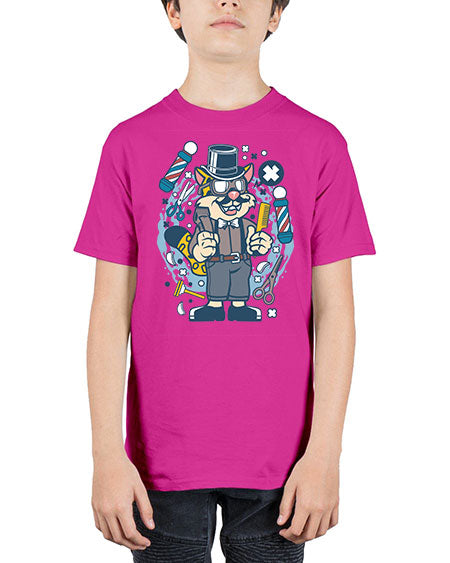 Hipster Barber Leopard836# - barber - Youth Tee Unisex