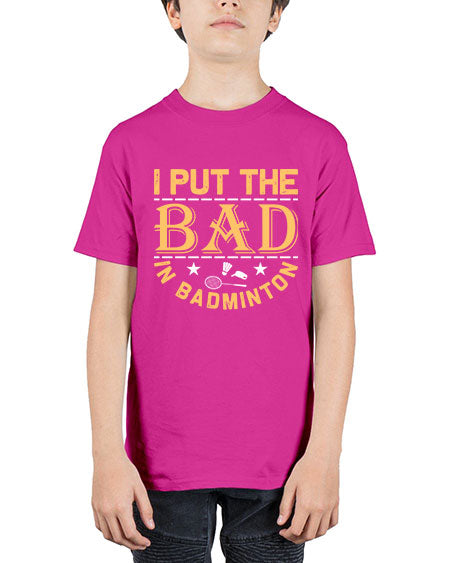 I 1056# - badminton - Youth Tee Unisex