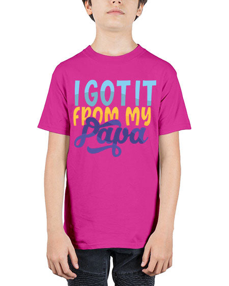 I Got It From My Papa Style 98# - baby - Youth Tee Unisex