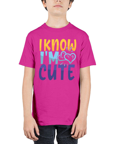 I Know Im Cute Style 100# - baby - Youth Tee Unisex
