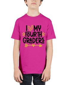 I Love My Fourth 366# - fourth grade - Youth Tee Unisex