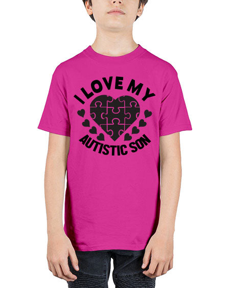 I love my Style 46# - autism - Youth Tee Unisex