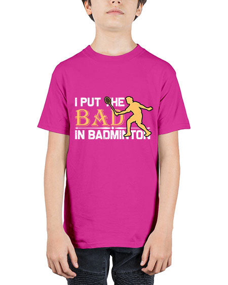 I put 1096# - badminton - Youth Tee Unisex