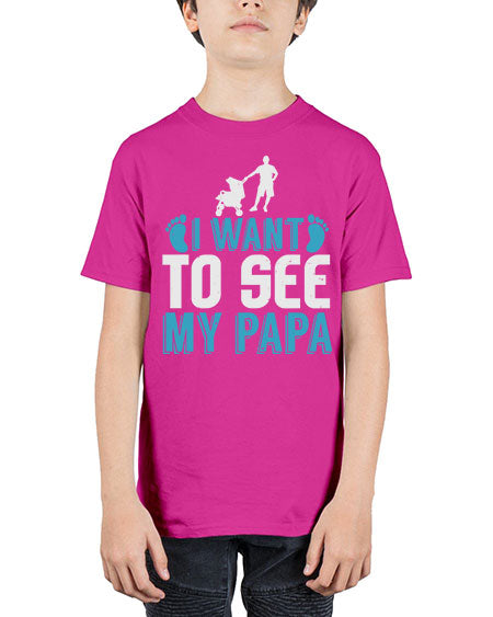 I want to see my papa Style 110# - baby - Youth Tee Unisex