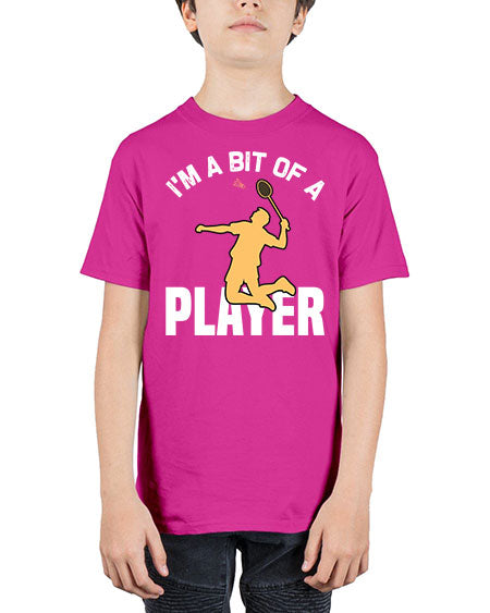 Im a bit 1071# - badminton - Youth Tee Unisex