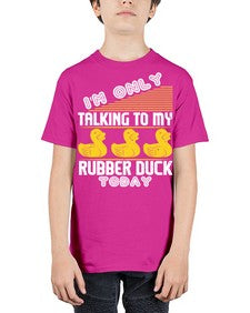 Im only talking to my rubber duck today Style 38# - ducks - Youth Tee Unisex