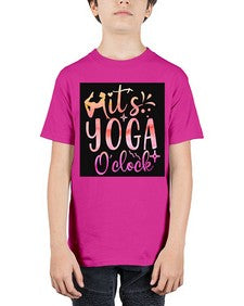 It s yoga O clock  345# - yoga - Youth Tee Unisex